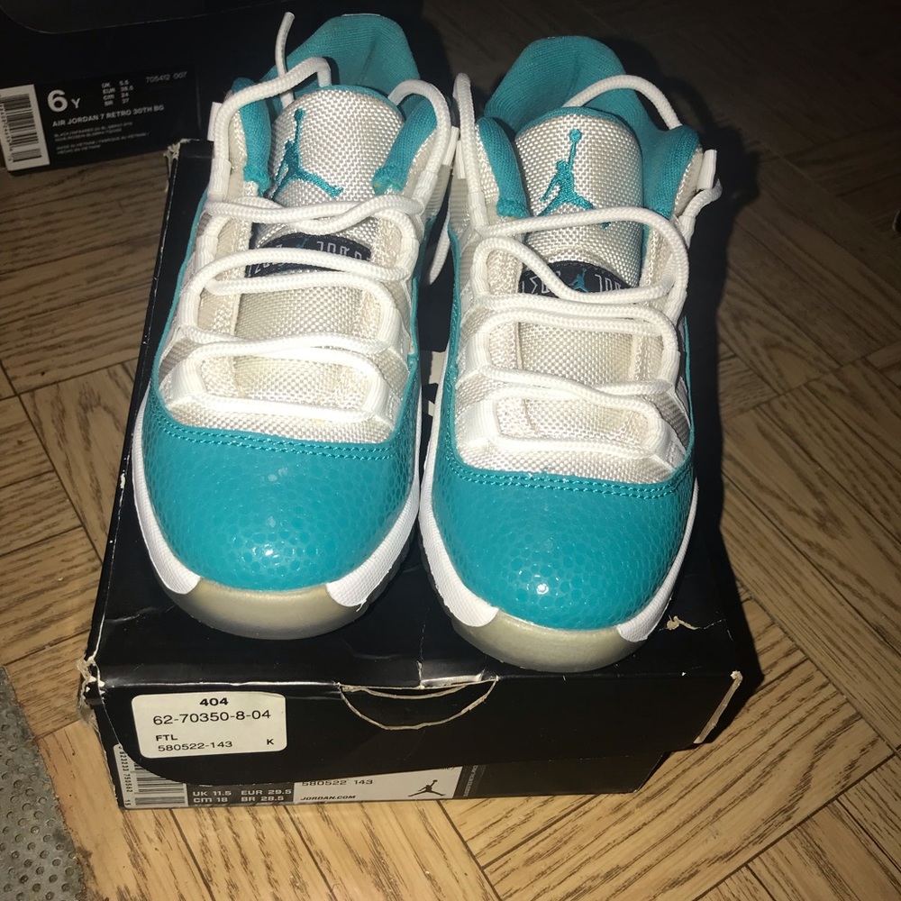Jordan 11 Aqua Snakeskin 12c toddler Brand New!!!!